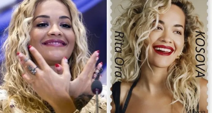 Rita Ora në pulla postare të Kosovës