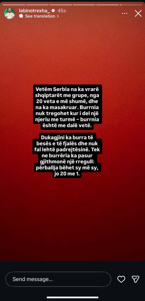 Labinot Rexha reagon për rastin Edi-Jozi: “Burrnia është me dalë vetë” 1 labinot rexha reagon per rastin edi jozi burrnia eshte me dale vete 6a998204bf21f